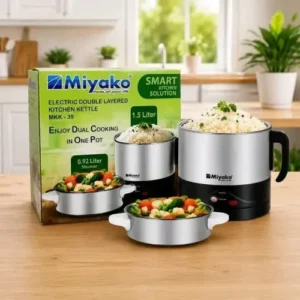 Miyako 1.5 Liter Rice Cooker-Silver